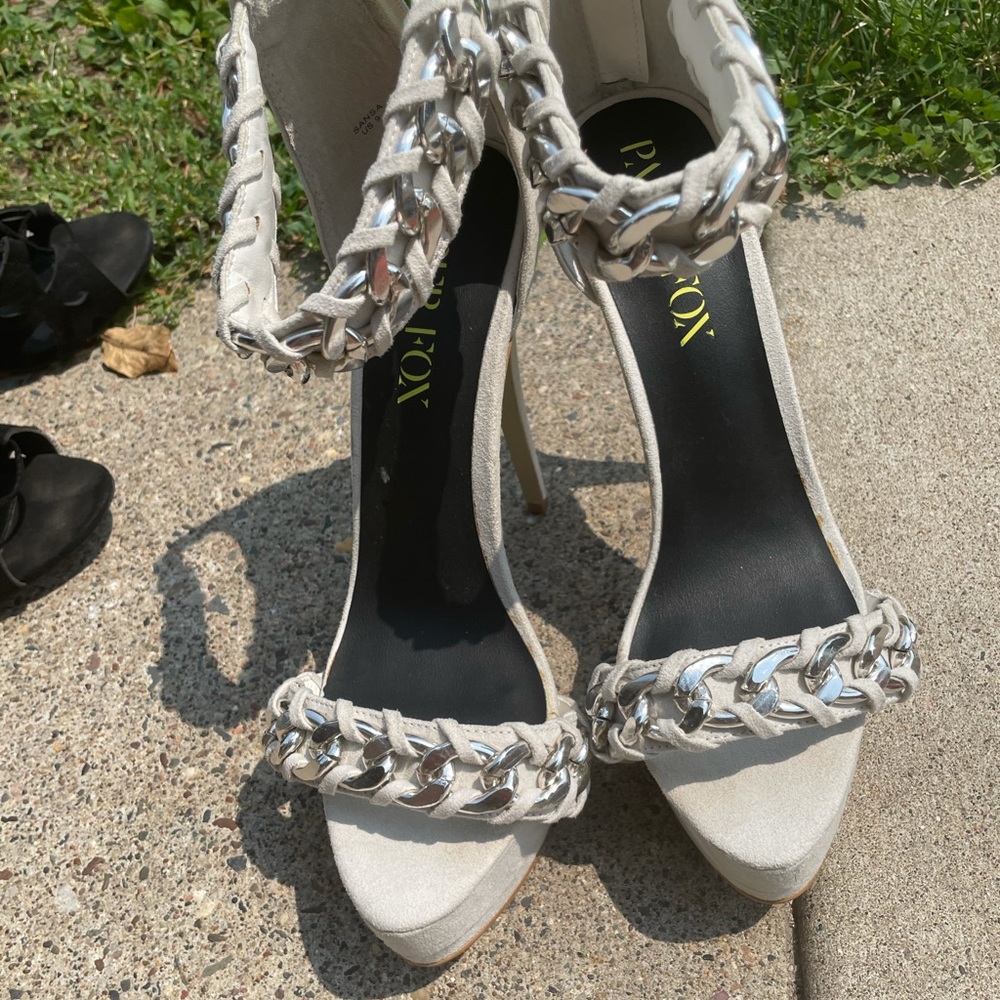 White pumps